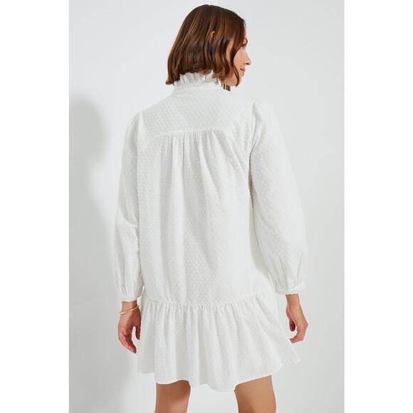 TUCKERNUCK White Swiss Dot Palmerston Dress Size S NWT Retail $148 Tuckernuck - Picture 2 of 7